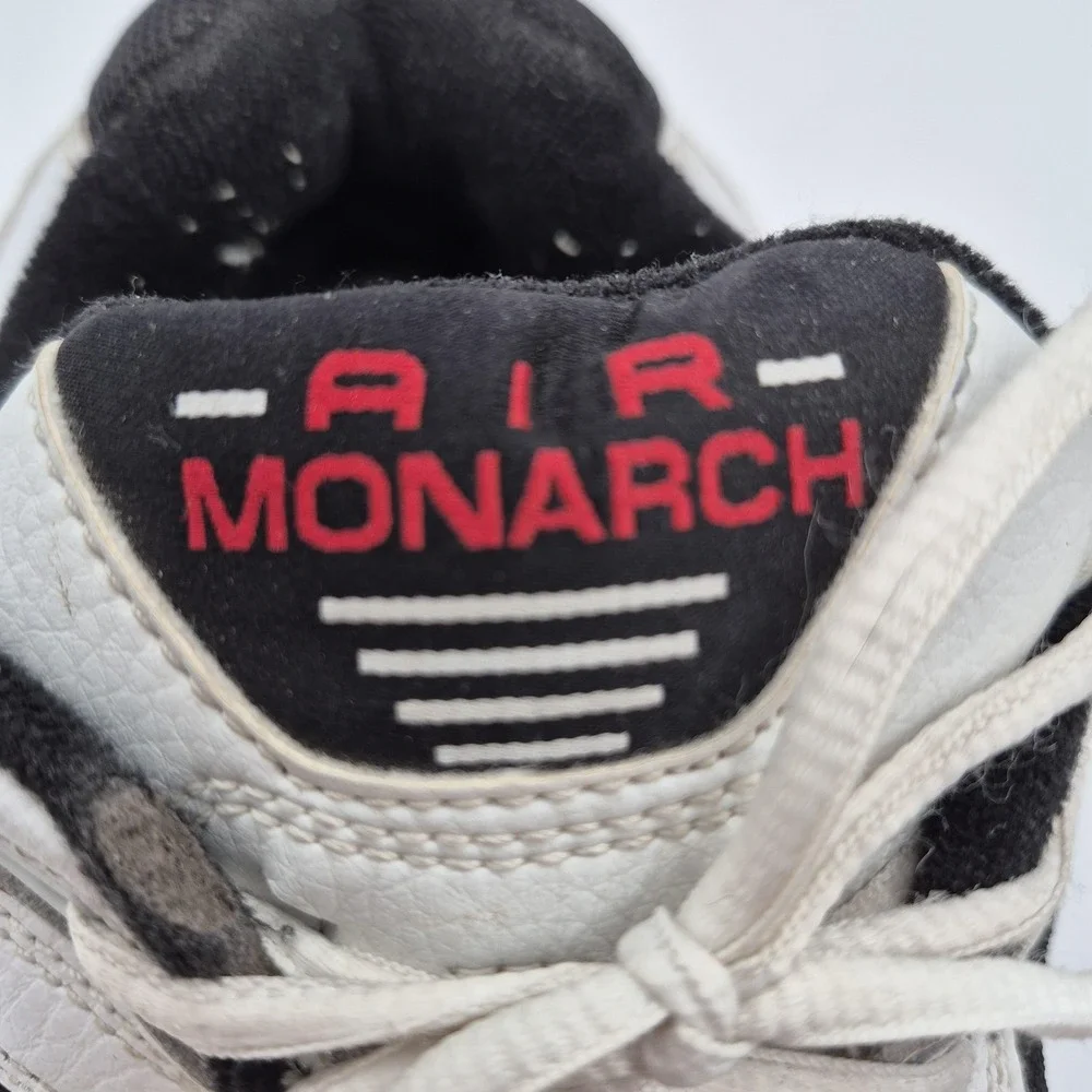 Nike Air Monarch Shoes Mens Size 10.5 White Black Athletic Sneakers 312628-101